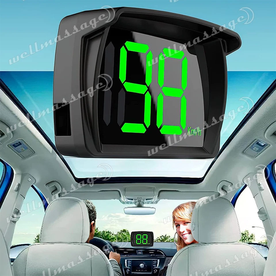 Digital Speedometer Universal GPS Car HUD Head Up Display MP/H Speed Display OZ - image 2 of 4