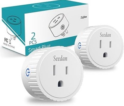2 pack Smart Plug, ZigBee Switch Mini Smart Outlet Works with Alexa, Google Home