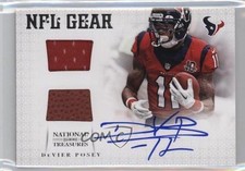 2012 National Treasures Dual Materials Signatures 18/49 DeVier Posey Auto 5x8
