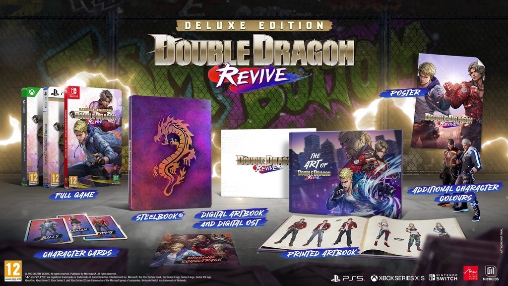 DOUBLE DRAGON REVIVE - DELUXE EDITION SWITCH EURO NEW (GAME IN ENGLISH/FRANCAIS/ - Immagine 2