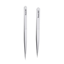 iNeeZy Handmade Non-Magnetic Stainless Tweezers Silver - Thin Qianli