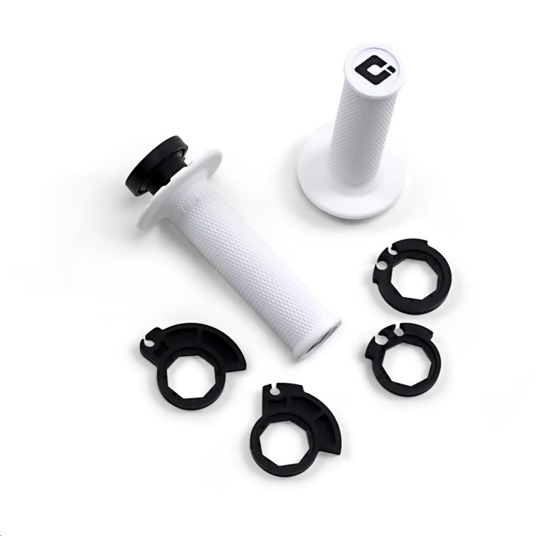 ODI V2 Lock-On without Waffle Grips - White Motorcycle Street Bike Dirt H36NWSW