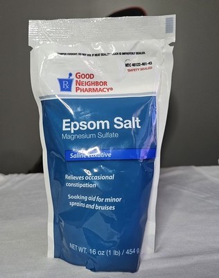 Good Neighbor Pharmacy Epsom Salt Saline Laxative Soaking Aid For Minor Bruises
