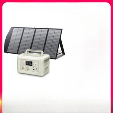 Power Station with Portable SolarPanel (option) Pure Sine Wave 299Wh Camping