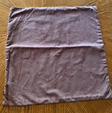 Zara Pillow Sham Cover Square 17.5" x 17.5" Brown Faint Floral English Cottage