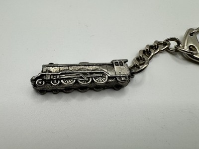 Flying Scotsman Train Pewter dunkles Metall Schlüsselanhänger Sammlerstück Zugschlüssel Lok