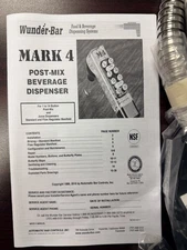 Wunder bar Mark 4 Beverage Dispenser- 2 Button Post mix