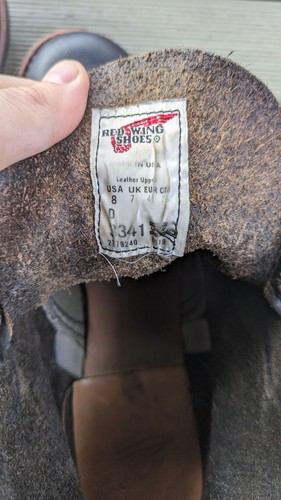 Redwing Blacksmith 3341 Charcoal Rough & Tough 8 US/ 7 UK width D - Picture 10 of 15