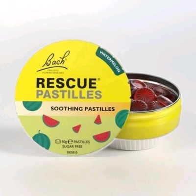 Rescue Pastillen Wassermelone 50g beruhigend zuckerfrei vegan 