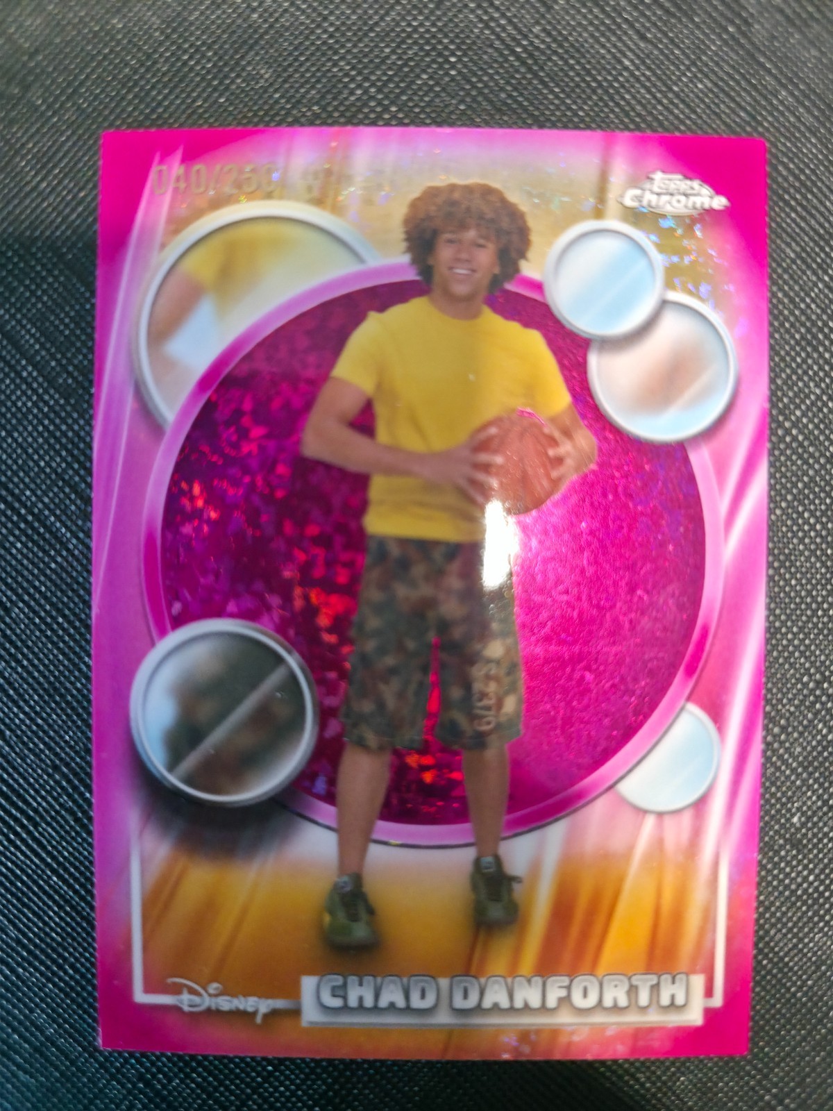 2026 Topps Disney Chrome #186 Chad Danforth (High School Mus) Pink Diamond /250