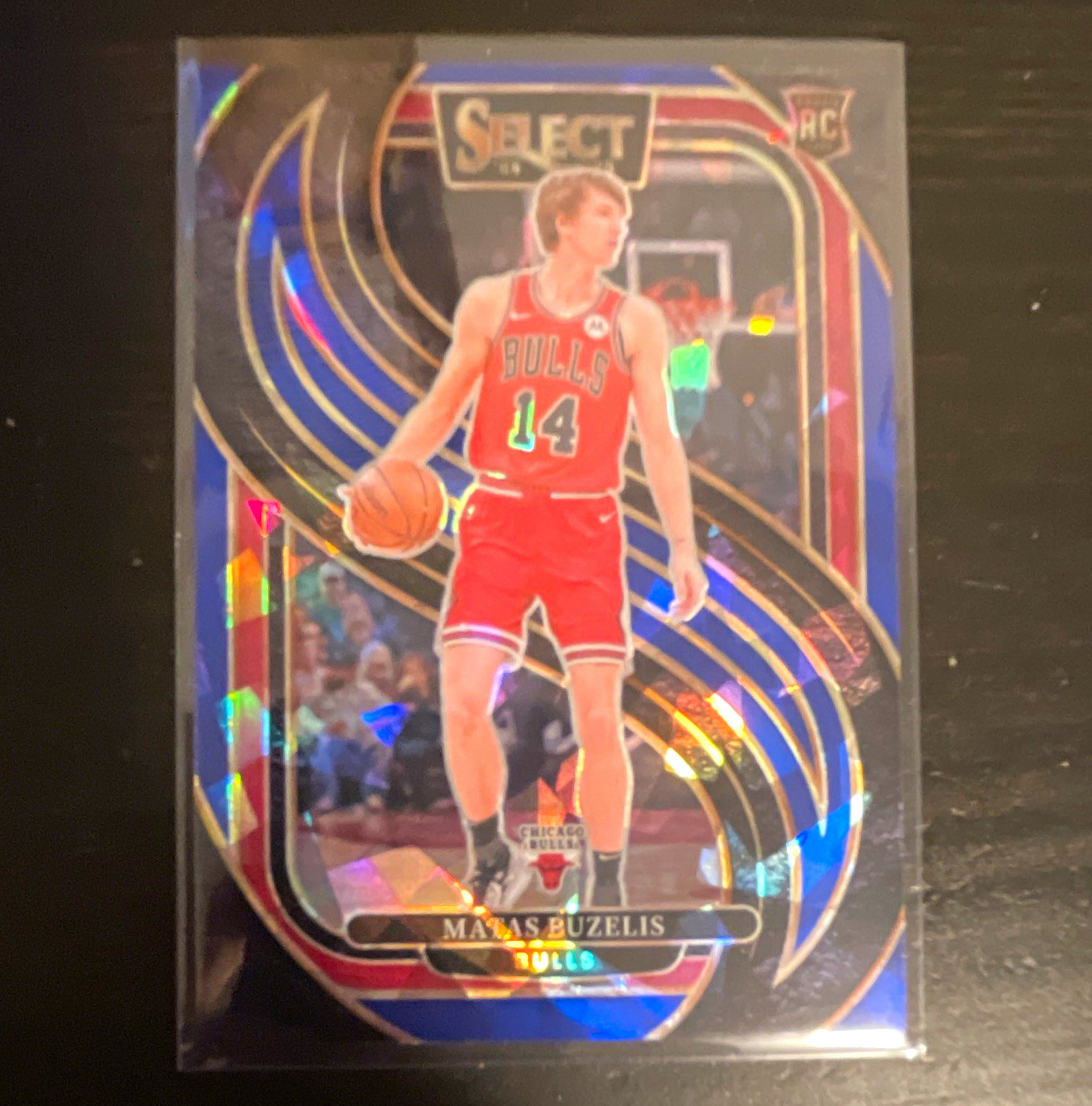 Panini 2024-25 Select Premier Level Matas Buzelis Bulls #166 Blue Cracked Ice RC