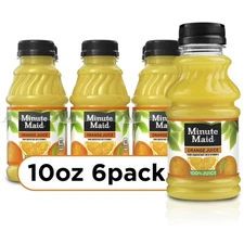 Minute Maid Orange Fruit Juice Drink, 10 fl oz, 6 Bottles..