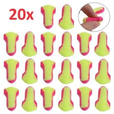 20x Foam Earplugs Comfort Soft Flexible Form Sleep Aid Travel Study Pink/Yellow
