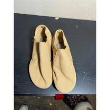 Sansha Modernette Kids Tan Canvas Slip On Ballet Dance Shoes Size EM