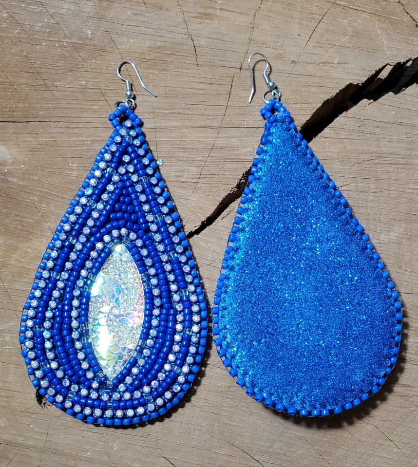 Native American Style Beaded Dangle Earrings 3 Pa… - image 3