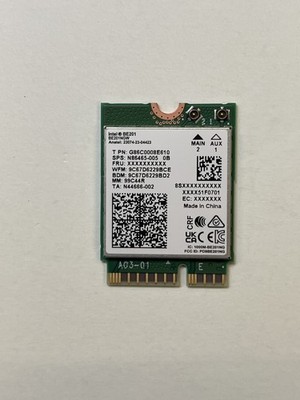 N86465-001 Intel Wi-Fi 7 BE201NGW VPRO Bluetooth 5.4 wireless module
