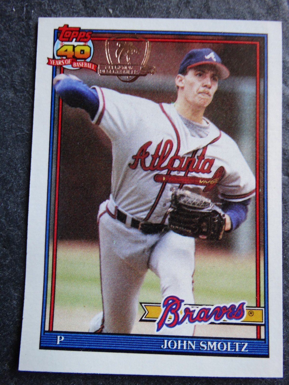 1991 Topps Desert Shield #157 John Smoltz Atlanta Braves Baseball Card