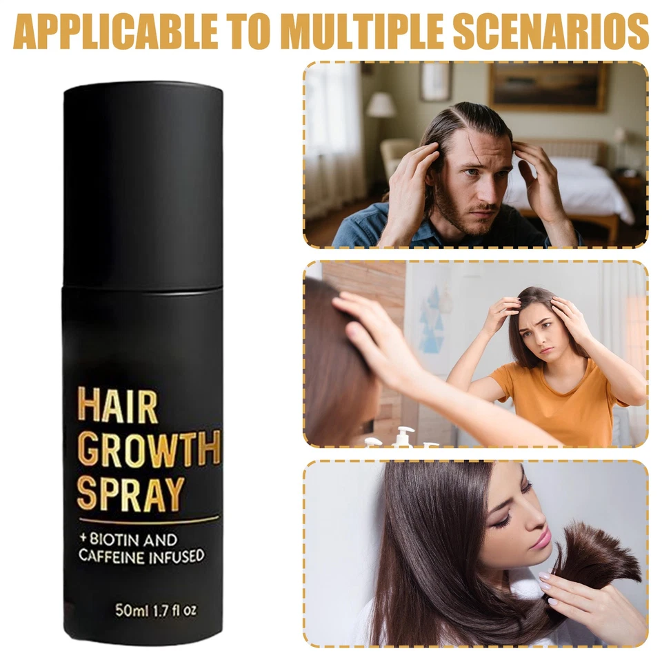 HaloGrow Haarwachstumsspray, 50 ml, natürlicher, haarverdichtender, sanfter Nac - Bild 3 von 4