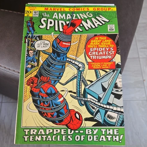 New ListingAMAZING SPIDER-MAN #107 April 1972 Higher Grade. Script Stan Lee Art John Romita