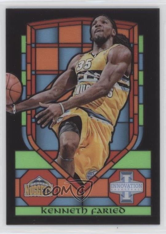 2013-14 Panini Innovation Stained Glass Kenneth Faried #36 1u6