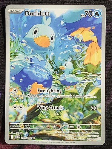 Pokemon Ducklett 109/086 White Flare WHT