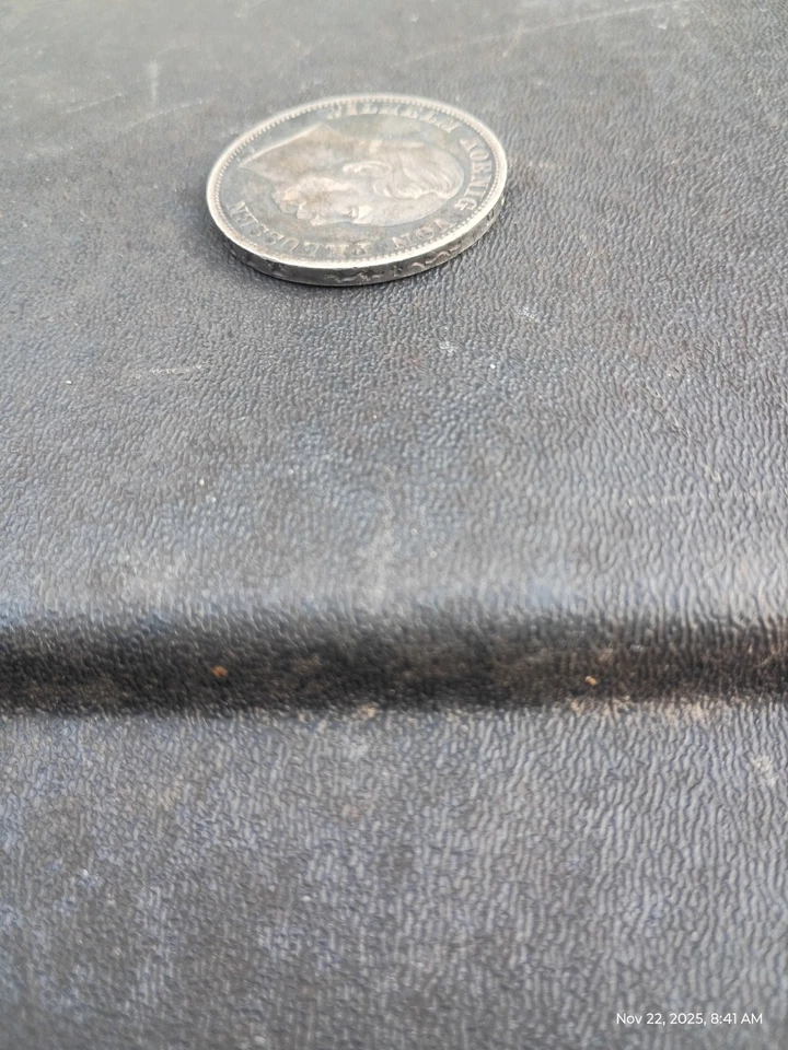 1867-A Prussia Thaler 90% Silver Toned Coin  Great Detail German Unification - Image 2 of 4