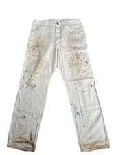 Dickies Pants Men 34x34 White Sherwin Williams Painter Carpenter Paint Splatter
