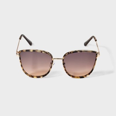 Plastic Metal Combo Cateye Sunglasses