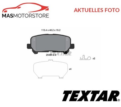 SATZ BREMSBELÄGE BREMSKLÖTZE HINTEN TEXTAR 2543401 A FÜR HONDA PILOT,ODYSSEY