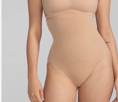 Honeylove Superpower Thong Shapewear LARGE SAND NUDE NWT