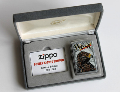 Zippo Lighter   Steinadler Golde Eagle West Power Limited   Neu New