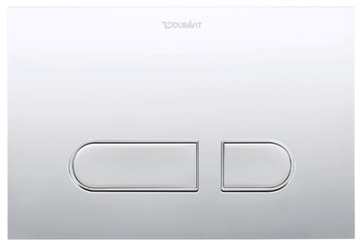 Duravit DuraSystem WC-Betätigungsplatte mechanisch chrom NEU - UVP 79,00  161269
