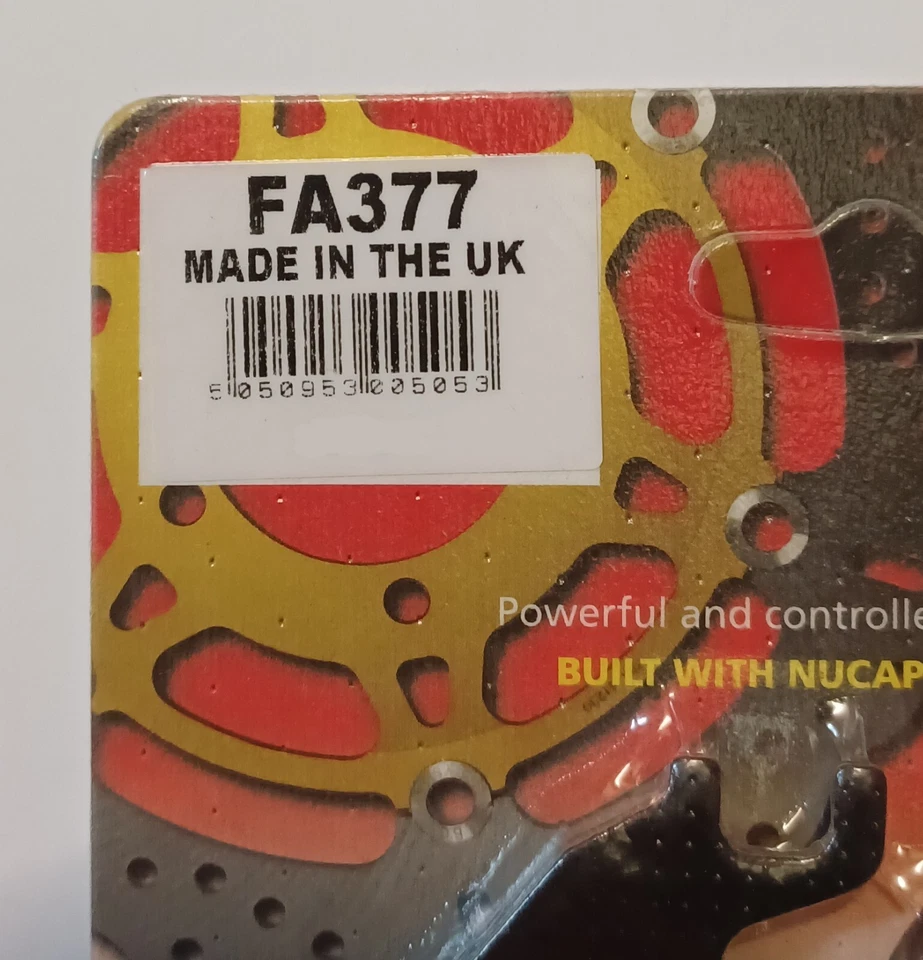 EBC Orgánico Trasero Pastillas Freno de Disco (1 Set) Para Yamaha MT125 ( 2014A - Imagen 3 de 4