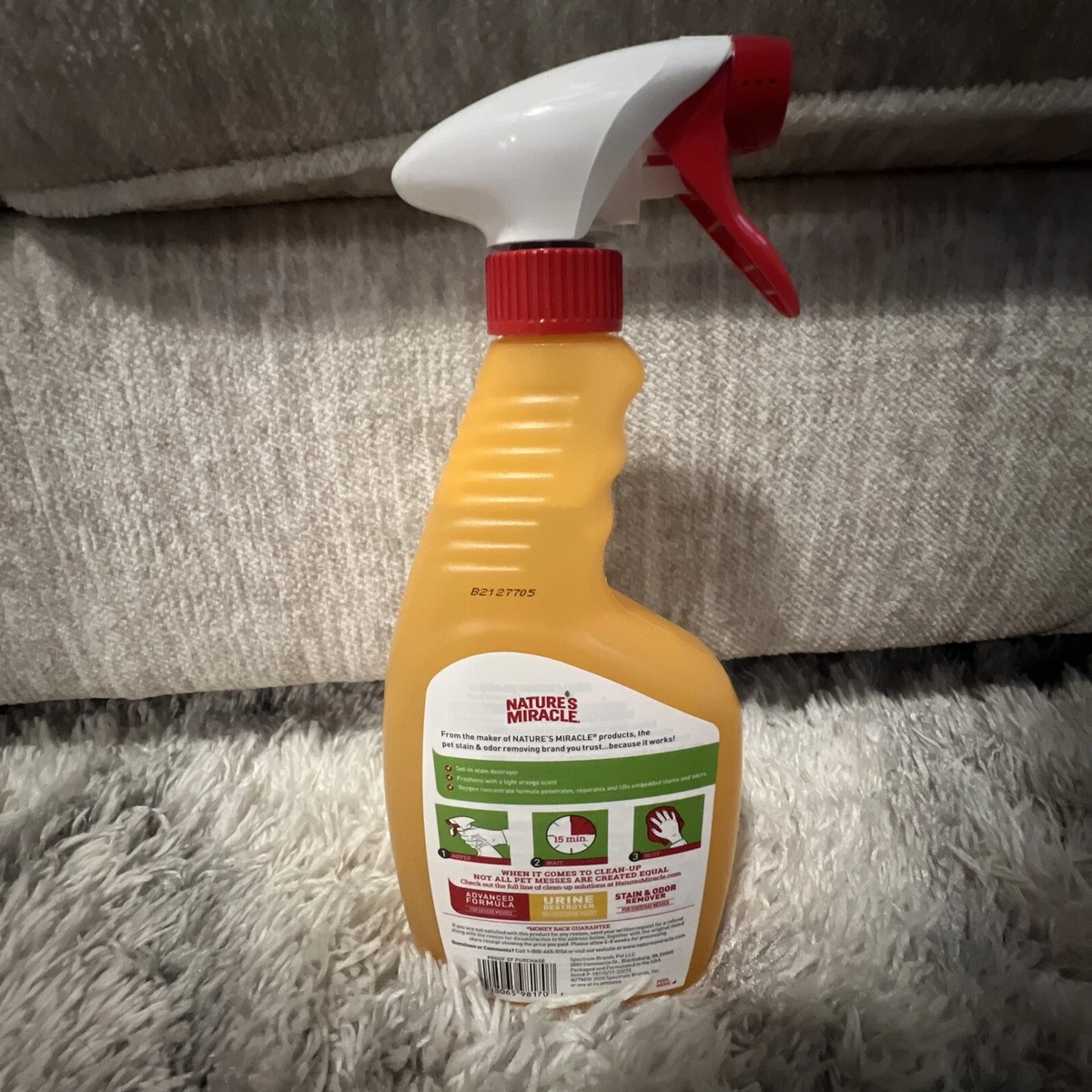 Nature's miracle just for cats stain and odor remover top
