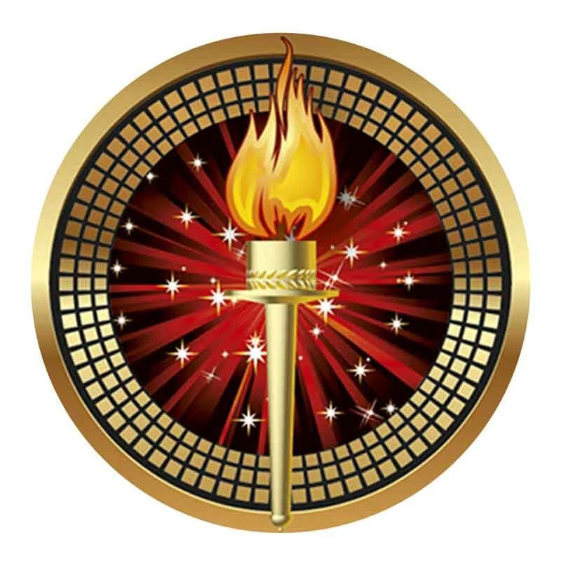 TROPHY PLANET FOLIENFARBE SPORTZENTREN - 2,5cm Spektrumeinsatz für Sportpokale & Medaillen