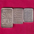 3 different silver bar set #ZZ1416