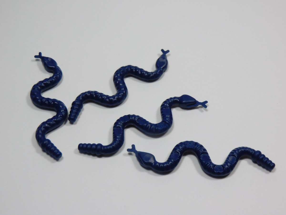 LEGO Lot of 4 Dark Blue Snakes Animal Minifig K11 | eBay