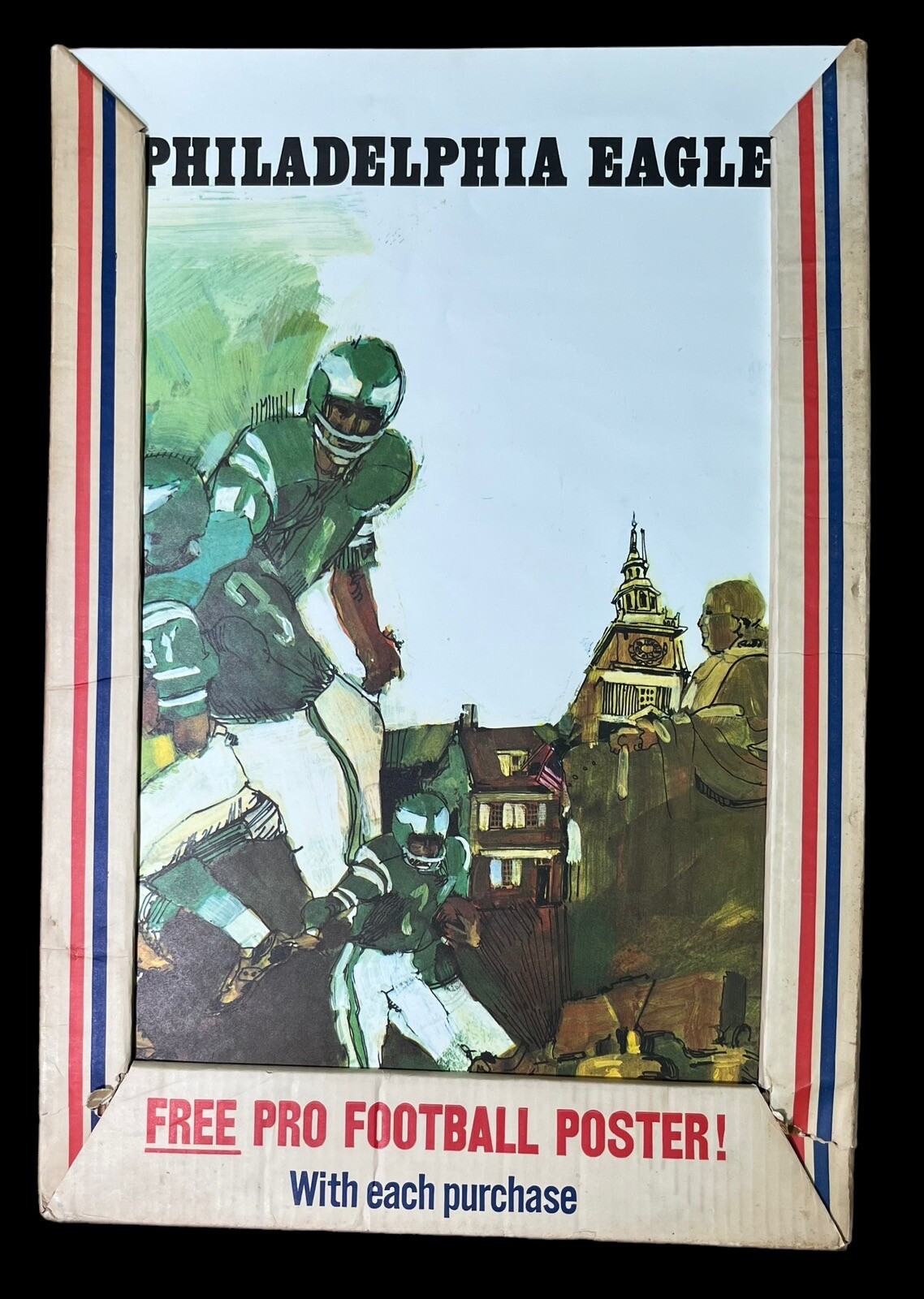 Vintage 1967 Philadelphia Eagles Mint Art NFL Football Poster by T Smith Early eBay