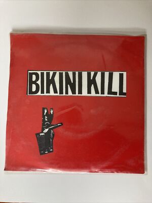 Bikini Kill I Like Fucking I Hate Danger 1st Pressing 7  With Insert & Sticker