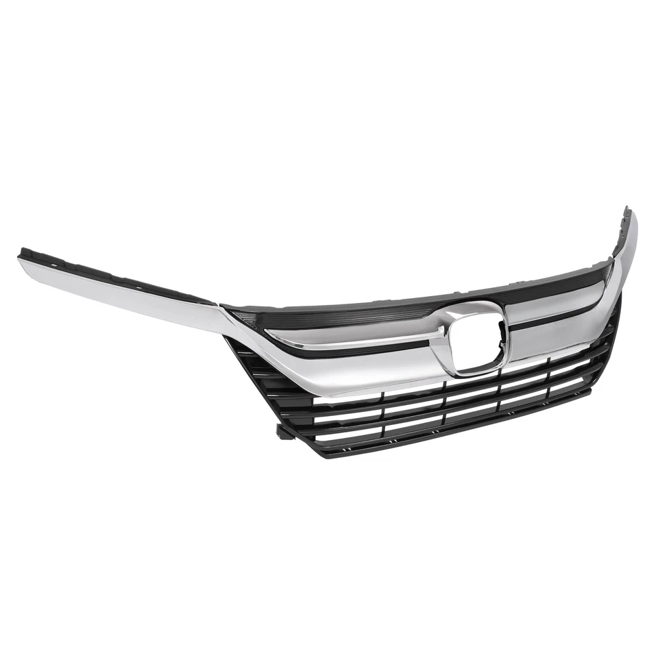 For Honda Odyssey 2018-2021 Front Upper Grille+Chrome Headlight Eyelid Molding Foto 4 de 4