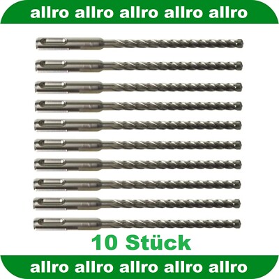 10 Stück MILWAUKEE Hammerbohrer SDS-Plus MX4 - 4-Schneider diverse Größen