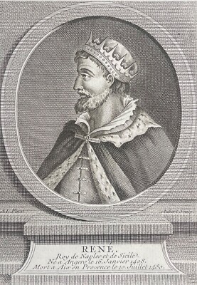 René Comte D'Anjou Provence König Von Neapel Von Aubert Um 1740 Italien Provence