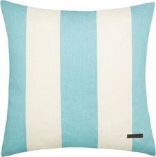 Esprit Deko Kissen Hülle NEO STRIPE Baumwolle hellblau blau türkis 45x45 cm