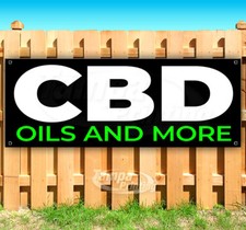 CBD OILS AND MORE Advertising Vinyl Banner Flag Sign Many Sizes SB02356