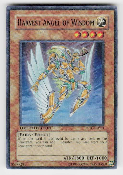 Yu-Gi-Oh! Harvest Angel Of Wisdom Card - CSOC-ENSE1 Super Rare, Crossroads Of Chaos Set, Unlimited Edition