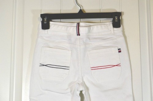 NWT KIDS GIRLS YOUTH TOMMY HILFIGER WHITE W/ BELTED JEANS PANTS SZ 10-16 - Picture 6 of 6