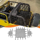 Top Mesh Restraint Protective Cargo Trunk Net for Jeep Wrangler TJ 1997-06 Black