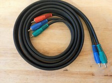 Heavy Guage Triple 3 RCA Audio-Video Composite Cable 6 ' Foot
