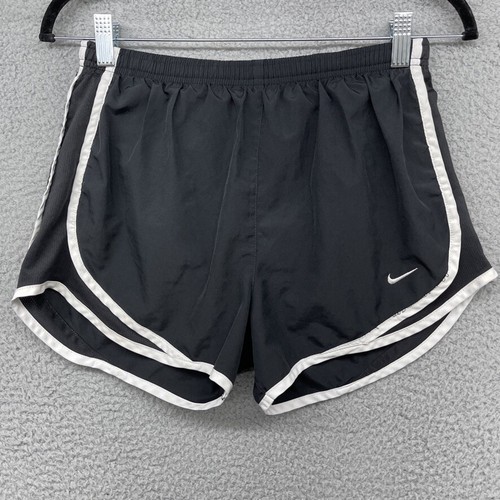 Nike Dry-Fit Black Running Shorts White 