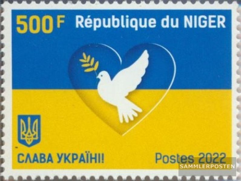Briefmarke Niger 'Frieden Für Ukraine' 2022 – Postfrisch, Sammlerstück, MNH
